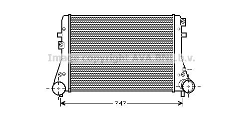 AVA QUALITY COOLING Интеркулер VW4306